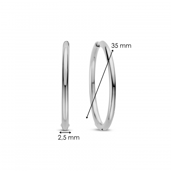 TI SENTO 78007SI ZILVEREN OORRINGEN