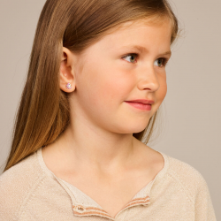 HUISCOLLECTIE 1335402 ZILVEREN KINDEROORKNOPPEN POES EMAILLE