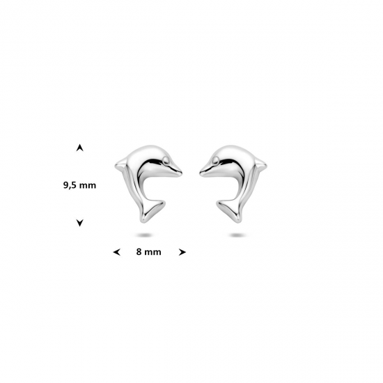 HUISCOLLECTIE 1322473 ZILVEREN OORKNOPJES DOLFIJNEN