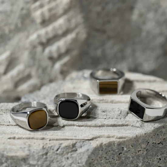 SON OF NOA 10890002862 VERGULD STALEN HERENRING MET GELE TIJGEROOG