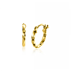 ZINZI ZGO331 14 KARAAT GOUDEN OORRINGEN 15MM