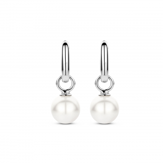 TI SENTO 7848WP ZILVEREN OORRINGEN MET PAREL