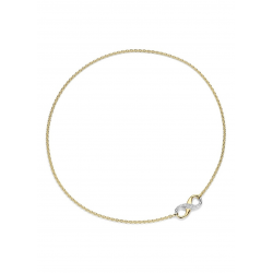 TI SENTO 34085ZY ZILVER VERGULD COLLIER INFINITY ZIRKONIA