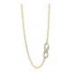 TI SENTO 34085ZY ZILVER VERGULD COLLIER INFINITY ZIRKONIA
