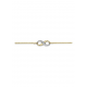 TI SENTO 34085ZY ZILVER VERGULD COLLIER INFINITY ZIRKONIA