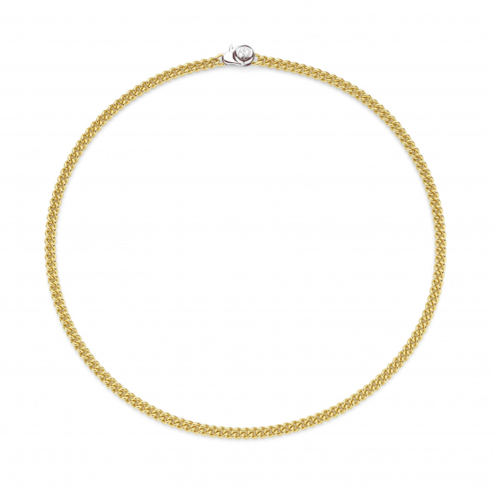 TI SENTO 34069SY VERGULD ZILVEREN GOURMET COLLIER 45 CM.