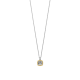 TI SENTO 34111GG ZILVEREN COLLIER MET VERGULDE HANGER ZIRKONIA