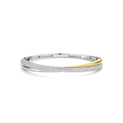 TI SENTO 23071ZY VERGULD ZILVEREN BANGLE MET ZIRKONIA