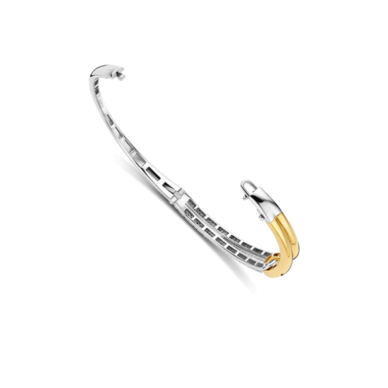 TI SENTO 23085ZY VERGULD ZILVEREN BANGLE MET ZIRKONIA