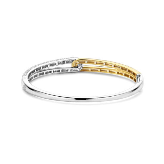 TI SENTO 23085ZY VERGULD ZILVEREN BANGLE MET ZIRKONIA
