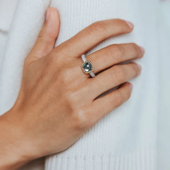 TI SENTO 12399GG ZILVER VERGULDE RING ZIRKONIA