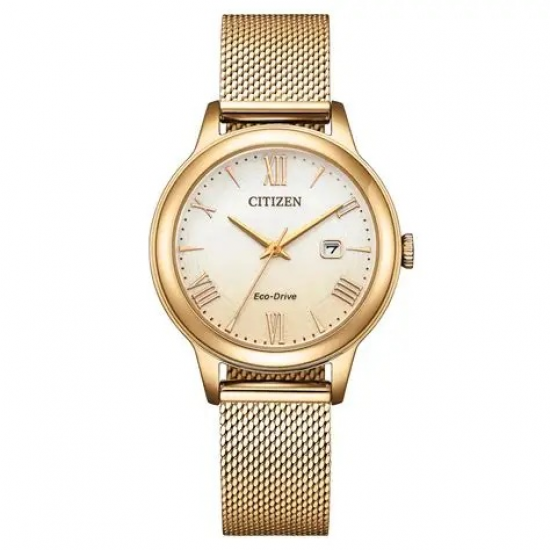 CITIZEN EW2623-70P DAMESHORLOGE STAAL ROSE VERGULD