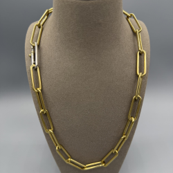 TI SENTO GOUD OP ZILVER COLLIER