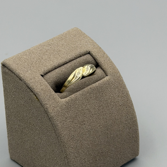 14KT GOUDEN FANTASIE RING MET DIAMANT