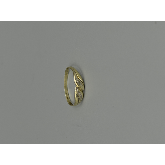 14KT GOUDEN FANTASIE RING MET DIAMANT