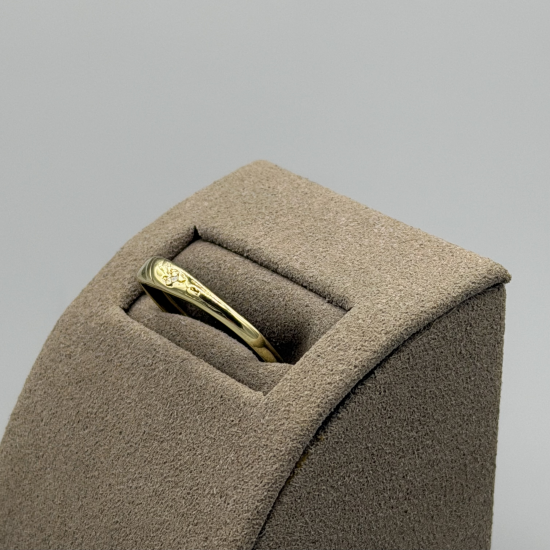 14KT GOUDEN FANTASIE RING MET DIAMANT