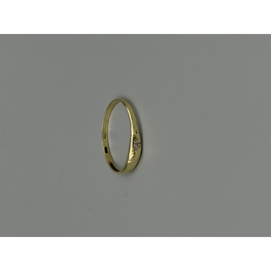 14KT GOUDEN FANTASIE RING MET DIAMANT