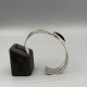 ZILVEREN KLEM ARMBAND MET ONYX