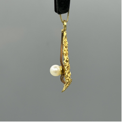 14 KARAAT GOUDEN HANGER MET CULTIVE PAREL