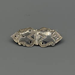 ZILVEREN BIJBELSLOT VERMAAKT TOT BROCHE