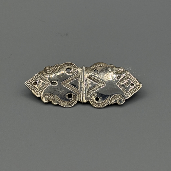 ZILVEREN BIJBELSLOT VERMAAKT TOT BROCHE