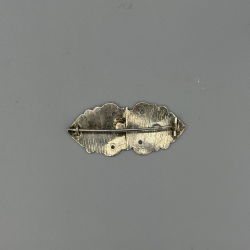 ZILVEREN BIJBELSLOT VERMAAKT TOT BROCHE