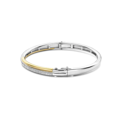 TI SENTO 23045ZY VERGULD ZILVEREN BANGLE MET ZIRKONIA