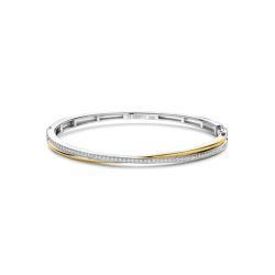 TI SENTO 23045ZY VERGULD ZILVEREN BANGLE MET ZIRKONIA