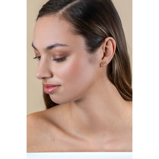 ZINZI ZGO413 14 KARAAT GOUDEN OORKNOPPEN ZIRKONIA