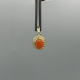 14KT GOUDEN HANGER BLOEDKORAAL