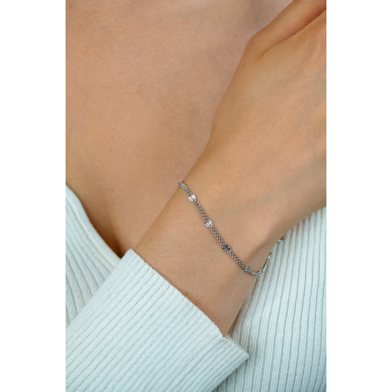 ZINZI ZIA2713 ZILVEREN ARMBAND ZONNESTRALEN GERHODINEERD