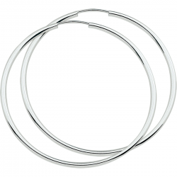 HUISCOLLECTIE 1015590 ZILVEREN OORRINGEN 60 MM.
