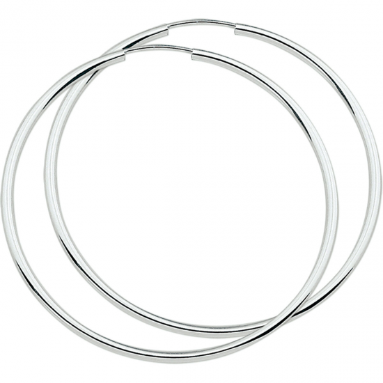HUISCOLLECTIE 1015590 ZILVEREN OORRINGEN 60 MM.