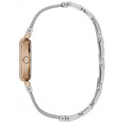 GUESS W1009L4 DAMESHORLOGE STAAL BICOLOR ZIRKONIA BEJEWELED