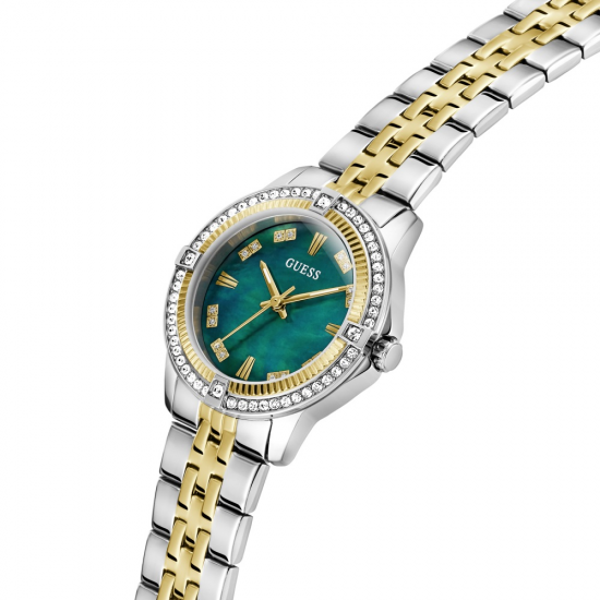 GUESS GW1027L3 DAMESHORLOGE STAAL BICOLOR ZIRKONIA COLETTE