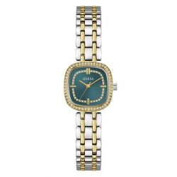 GUESS GW1018L6 DAMESHORLOGE STAAL BICOLOR ZIRKONIA HAZEL