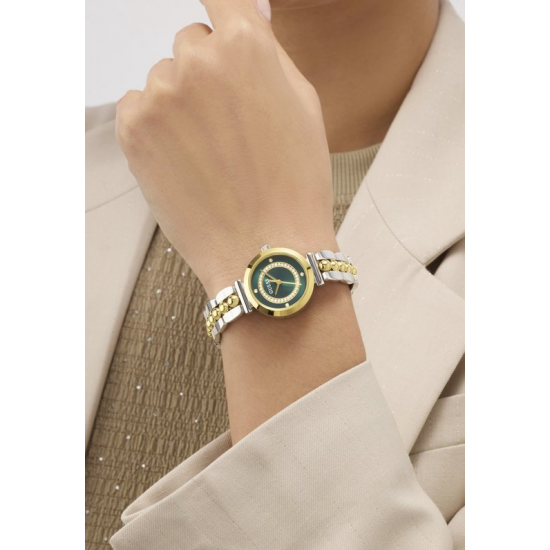 GUESS GW0994L3 DAMESHORLOGE STAAL BICOLOR LEENA