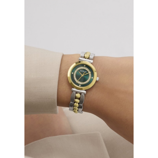 GUESS GW0994L3 DAMESHORLOGE STAAL BICOLOR LEENA