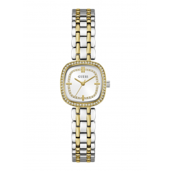 GUESS GW1018L3 DAMESHORLOGE STAAL BICOLOR ZIRKONIA HAZEL