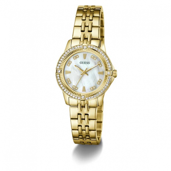 GUESS GW1027L2 DAMESHORLOGE VERGULD STAAL ZIRKONIA COLETTE