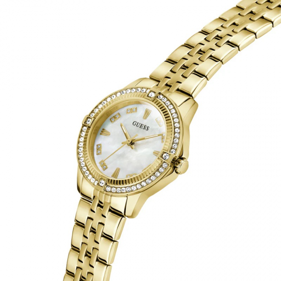 GUESS GW1027L2 DAMESHORLOGE VERGULD STAAL ZIRKONIA COLETTE