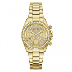 GUESS GW1037L2 DAMESHORLOGE VERGULD STAAL ZIRKONIA VICTORIA