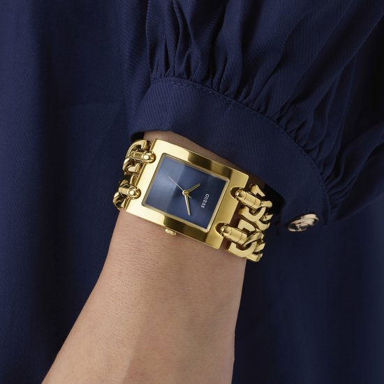 GUESS GW0740L3 DAMESHORLOGE VERGULD STAAL HEAVY METAL