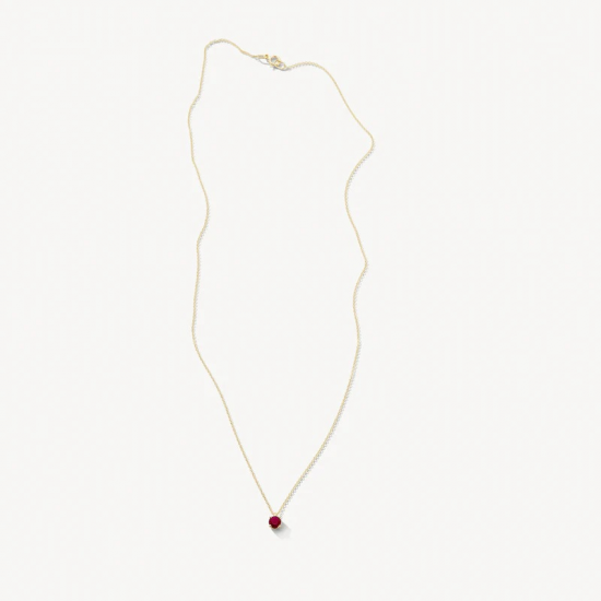 BLUSH 3200YRU GEELGOUDEN COLLIER MET HANGER ROBIJN GEBOORTESTEEN COLLECTIE