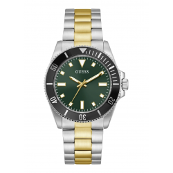 GUESS GW0968G4 HERENHORLOGE STAAL BICOLOR CLIFF