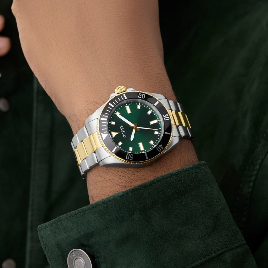 GUESS GW0968G4 HERENHORLOGE STAAL BICOLOR CLIFF