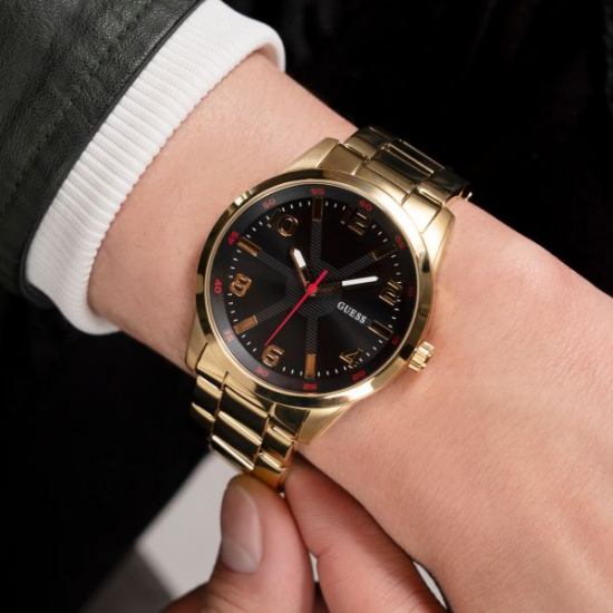 GUESS GW0804G3 HERENHORLOGE VERGULD STAAL MONTE