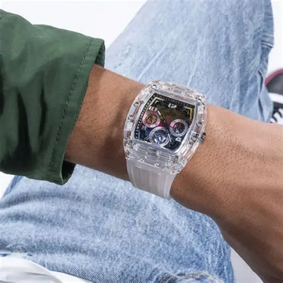 GUESS GW0499G3 HERENHORLOGE KUNSTSTOF STAAL PHOENIX