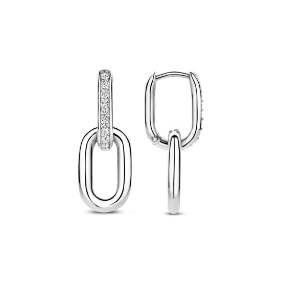 TI SENTO 7831ZI ZILVEREN OORRINGEN MET ZIRKONIA