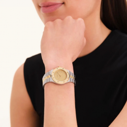 ROSEFIELD SPCDSD-SP05 DAMESHORLOGE STAAL BICOLOR ROSE DUOTONE